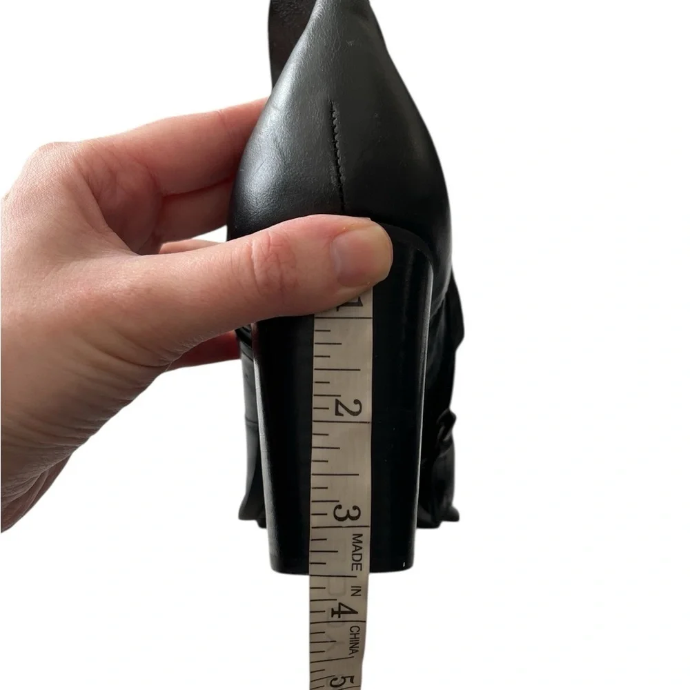 KELSI DAGGER x ANTHROPOLOGIE Brooklyn Side Split Black Leather‎ Ankle Boots